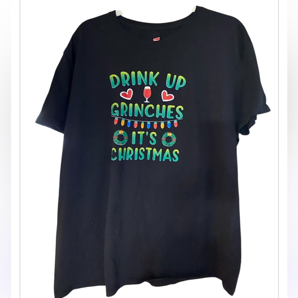 Hanes Café Press graphic Grinch T-shirt. Size 2XL.